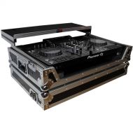 ProX Flight Case with Shelf and Wheels for Pioneer XDJ-RX, RX2 & RX2-W Controllers (Silver on Black)