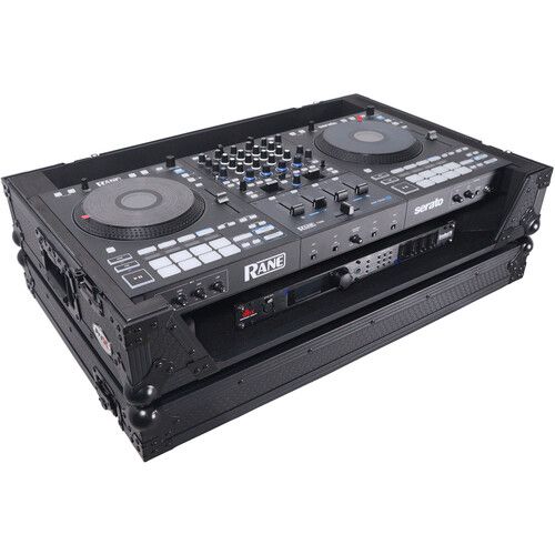 프로 ProX ATA Flight-Style Road Case with Wheels for Rane Four DJ Controller (Black Finish)