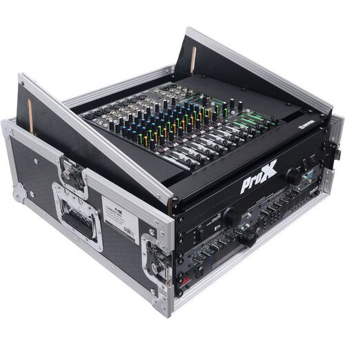 프로 ProX T-4MRSS 4 RU Rack x 10 RU Top Mixer DJ Combo Flight Case