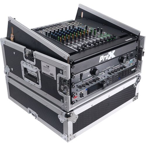 프로 ProX T-4MRSS 4 RU Rack x 10 RU Top Mixer DJ Combo Flight Case