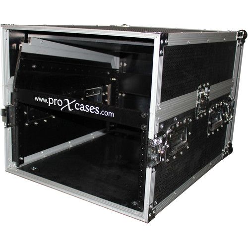 프로 ProX 13 RU Top DJ Mixer Flight Case with 6 RU Rack Space and Laptop Shelf