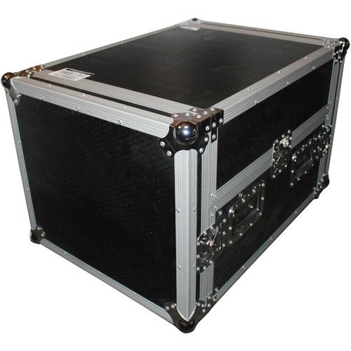 프로 ProX 13 RU Top DJ Mixer Flight Case with 6 RU Rack Space and Laptop Shelf