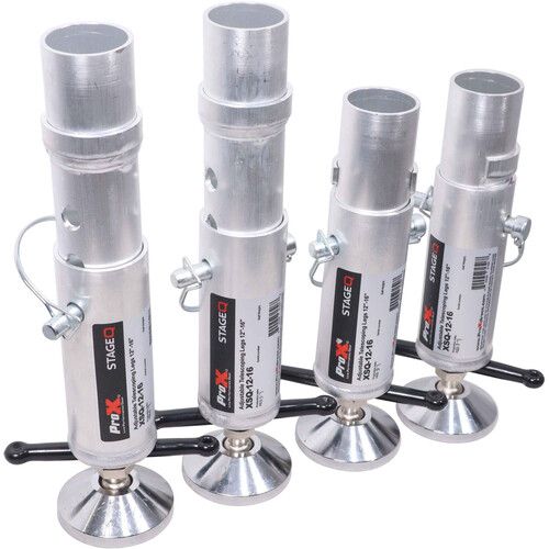 프로 ProX 4-Telescoping Stage Legs Set with Ball Joint - Adjusts from 12 - 15