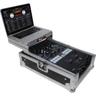 ProX XS-DJMS9LT Flight Case with Sliding Laptop Shelf for Pioneer DJM-S9 Mixer (Silver on Black)