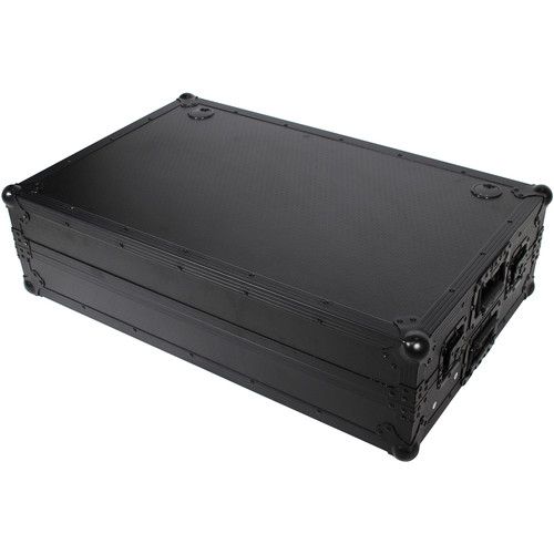 프로 ProX DJ Z-Table Junior Compact Workstation Flight Case with Table and Wheels (Black on Black)