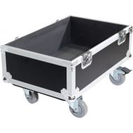 ProX Flight Case with Wheels for QSC KS112 Subwoofer (Silver on Black)