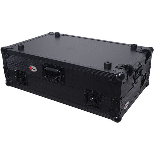 프로 ProX Flight Style Road Case for Pioneer DDJ-FLX10 DJ Controller with Laptop Shelf (All Black)