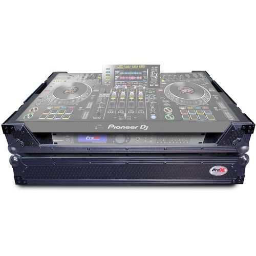 프로 ProX Flight Case with Wheels for Pioneer XDJ-XZ System (Black on Black)