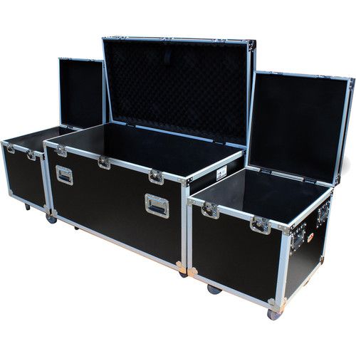 프로 ProX ATA-Style Utility Road Case (1 x Large and 2 x Half Size)