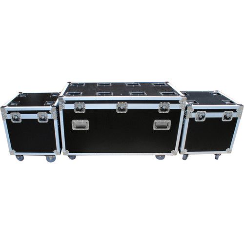 프로 ProX ATA-Style Utility Road Case (1 x Large and 2 x Half Size)