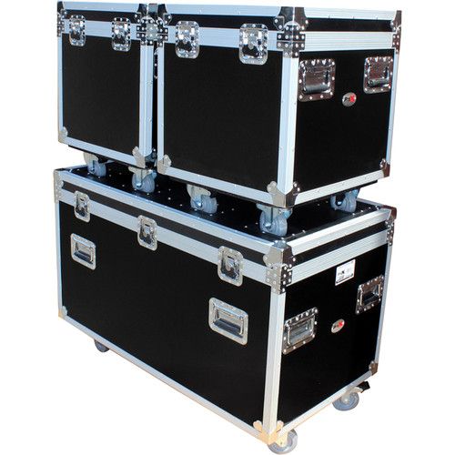 프로 ProX ATA-Style Utility Road Case (1 x Large and 2 x Half Size)