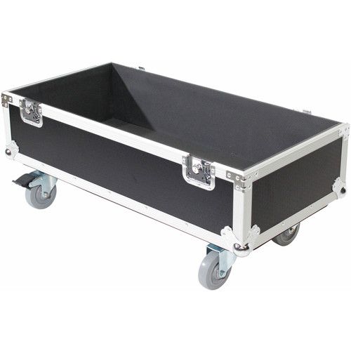 프로 ProX Flight Case with Wheels for QSC KS212C Subwoofer (Silver on Black)