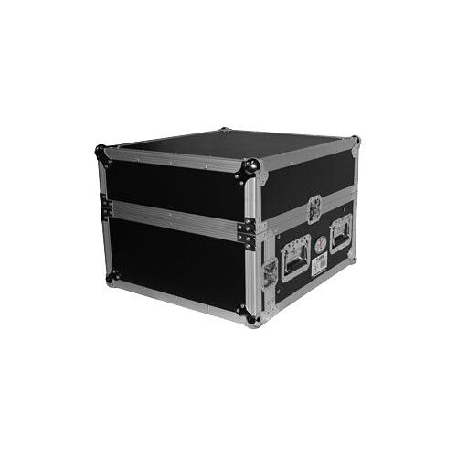 프로 ProX 4 RU Vertical Rack with 10 RU Top Mixer DJ Combo Flight Case with Laptop Shelf