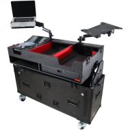 ProX Flip-Ready Easy Retracting Hydraulic Lift Case for Denon DJ SC 6000 PRIME and X1850 PRIME