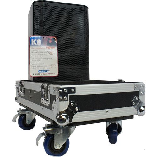 프로 ProX ATA Flight Case for Two QSC-K8 Speakers (Black)