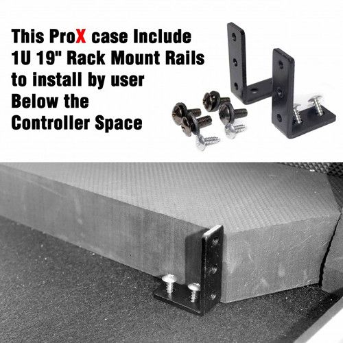 프로 ProX Flight Case with Shelf and Wheels for Pioneer XDJ-XZ System (Silver on Black)
