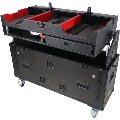 프로 ProX Flip-Ready Easy Retracting Hydraulic Lift Case for Pioneer CDJ-2000 /-3000