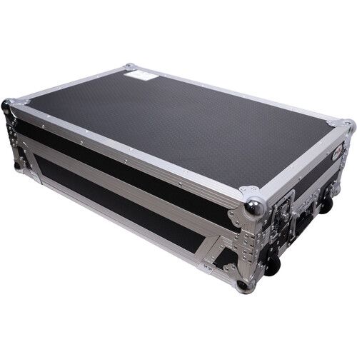 프로 ProX Flight-Style Road Case for Pioneer DDJ-FLX10 DJ Controller with Laptop Shelf (Black / Silver)