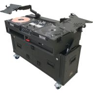 ProX Retracting Hydraulic Lift Case for RANE TWELVE, SEVENTY, and SEVENTY-TWO MKII Series with Two Laptop Arms