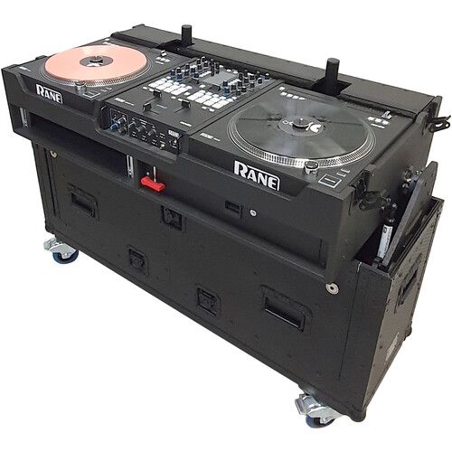 프로 ProX Retracting Hydraulic Lift Case for RANE TWELVE, SEVENTY, and SEVENTY-TWO MKII Series with Two Laptop Arms