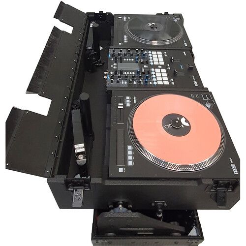 프로 ProX Retracting Hydraulic Lift Case for RANE TWELVE, SEVENTY, and SEVENTY-TWO MKII Series with Two Laptop Arms