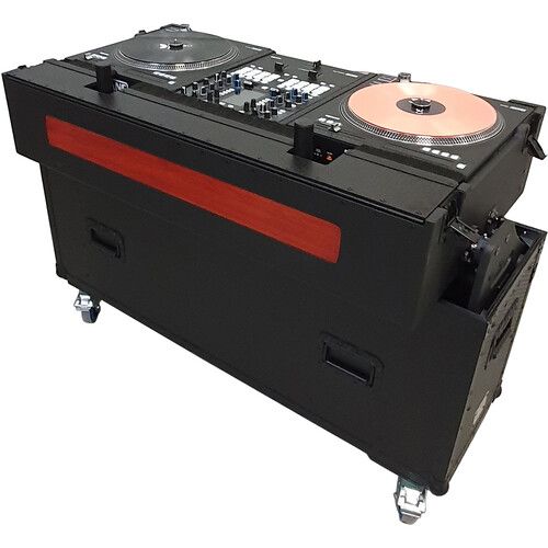 프로 ProX Retracting Hydraulic Lift Case for RANE TWELVE, SEVENTY, and SEVENTY-TWO MKII Series with Two Laptop Arms