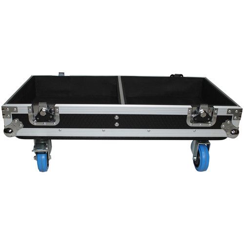 프로 ProX Flight Case with 4 Caster Wheels for Two 15