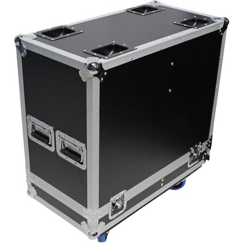 프로 ProX Flight Case with 4 Caster Wheels for Two 15