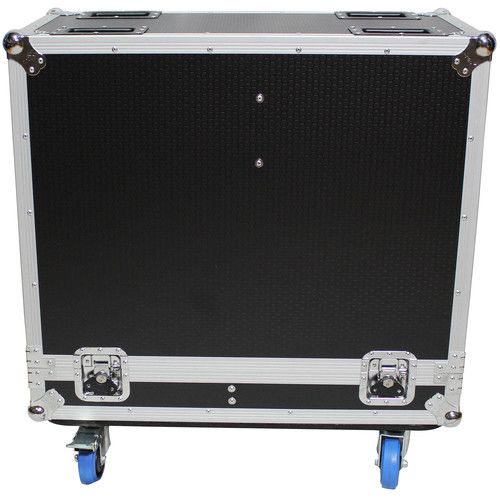 프로 ProX Flight Case with 4 Caster Wheels for Two 15