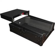 ProX XS-DJMS9LTBL Flight Case with Sliding Laptop Shelf for Pioneer DJM-S9 Mixer (Black on Black)
