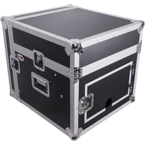 프로 ProX 8U Rack x 10U Top Mixer DJ Combo Flight Case