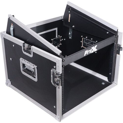 프로 ProX 8U Rack x 10U Top Mixer DJ Combo Flight Case