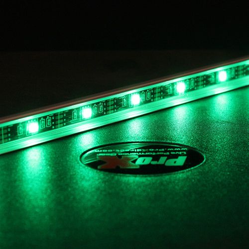 프로 ProX X-GLOLITE20 Sound-Activated RGB LED Light Strip with Wireless Remote (20