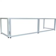 ProX XF-TTFW 6' Tabletop DJ Facade with Wedding-White Trim