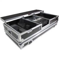 ProX DJ Coffin Flight Case for RANE DJ Seventy-Two Mixer and Two Turntables (Silver on Black)