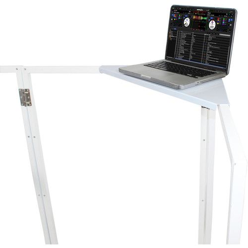 프로 ProX XF-CSW X2 Aluminum Corner Shelf for DJ Facade (Pair, White)