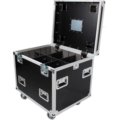 프로 ProX TruckPaX Heavy-Duty Truck Pack Utility Flight Case with Divider and Tray Kit (Black)