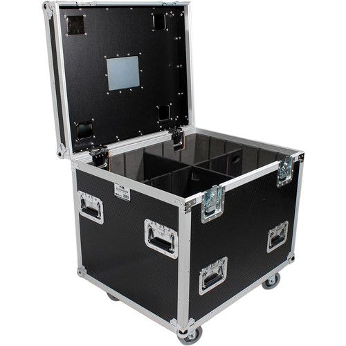 프로 ProX TruckPaX Heavy-Duty Truck Pack Utility Flight Case with Divider and Tray Kit (Black)