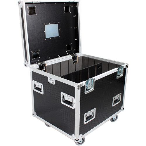 프로 ProX TruckPaX Heavy-Duty Truck Pack Utility Flight Case with Divider and Tray Kit (Black)