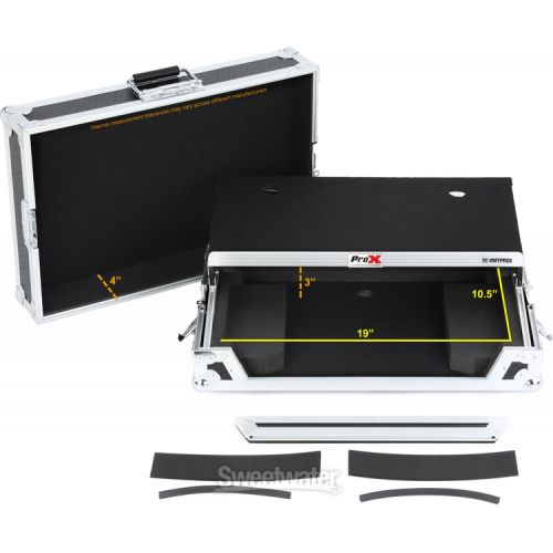 프로 ProX X-DDJFLX4LT Flight Case for Pioneer DJ Controllers - Black and Silver