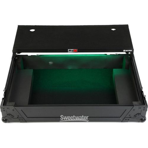 프로 ProX XS-DDJ1000-WLT-BL-LED Flight Case for Pioneer DJ Controllers - Black on Black