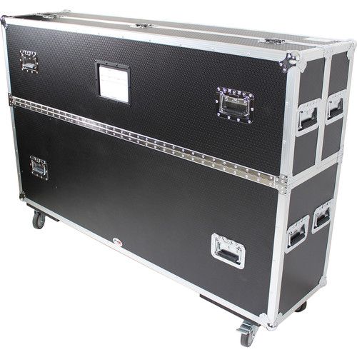 프로 ProX XS-LCD5570WX2 Flight Case with Casters for Two 55 to 70