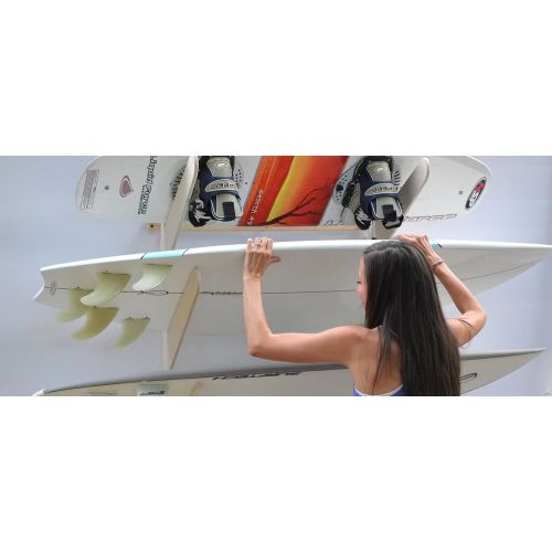 프로 Pro Board Racks Surfboard Wakeboard Hanging Wall Rack -- 3 Boards