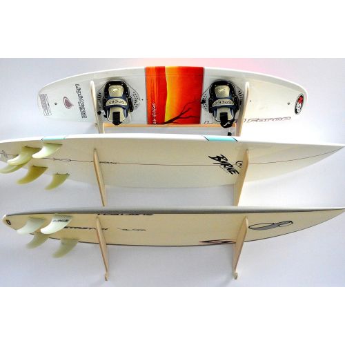 프로 Pro Board Racks Surfboard Wakeboard Hanging Wall Rack -- 3 Boards