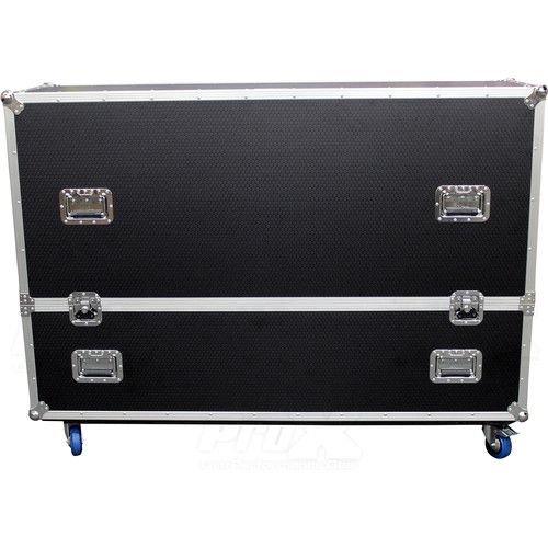 프로 ProX Adjustable Dual Flight Case with Casters for LED/LCD/Plasma TVs (70 to 80