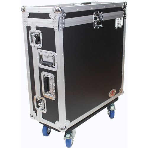 프로 ProX Mixer Flight Case with Doghouse & Wheels for Behringer X32 (Black)