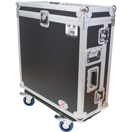 프로 ProX Mixer Flight Case with Doghouse & Wheels for Behringer X32 (Black)