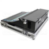 ProX SQ7 Console Flight Case with Doghouse and Wheels