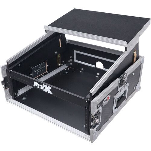 프로 ProX Mixer DJ Combo Flight Case with Laptop Shelf (Black)