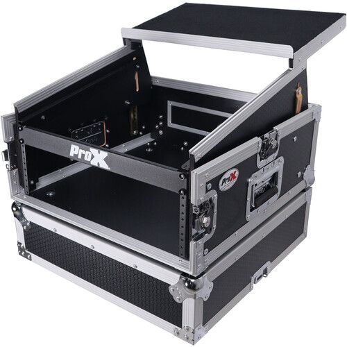 프로 ProX Mixer DJ Combo Flight Case with Laptop Shelf (Black)